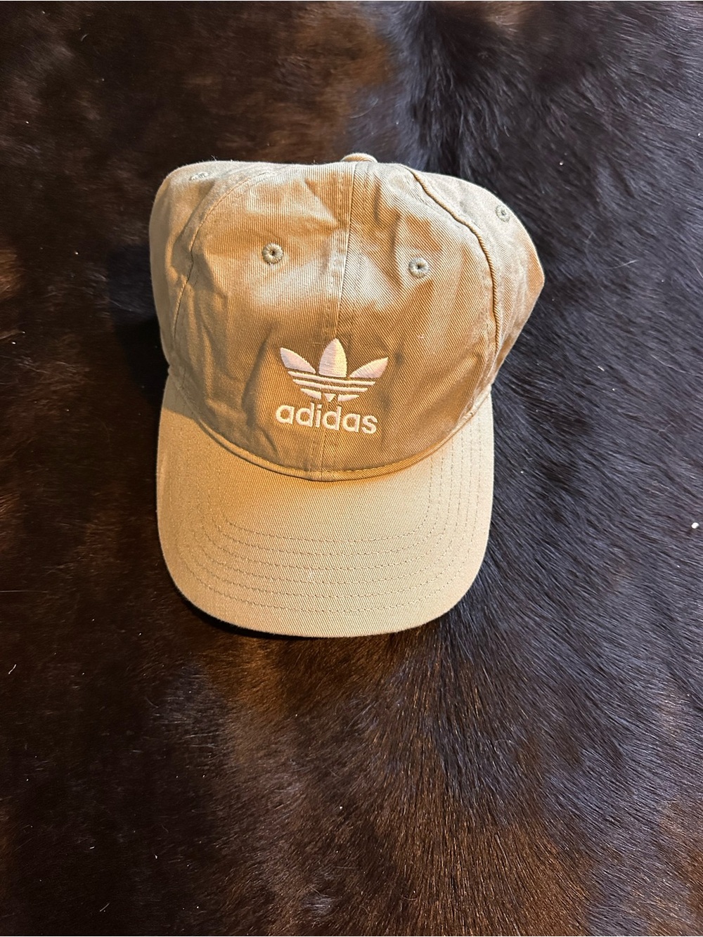 adidas Kids Olive Trefoil Cap